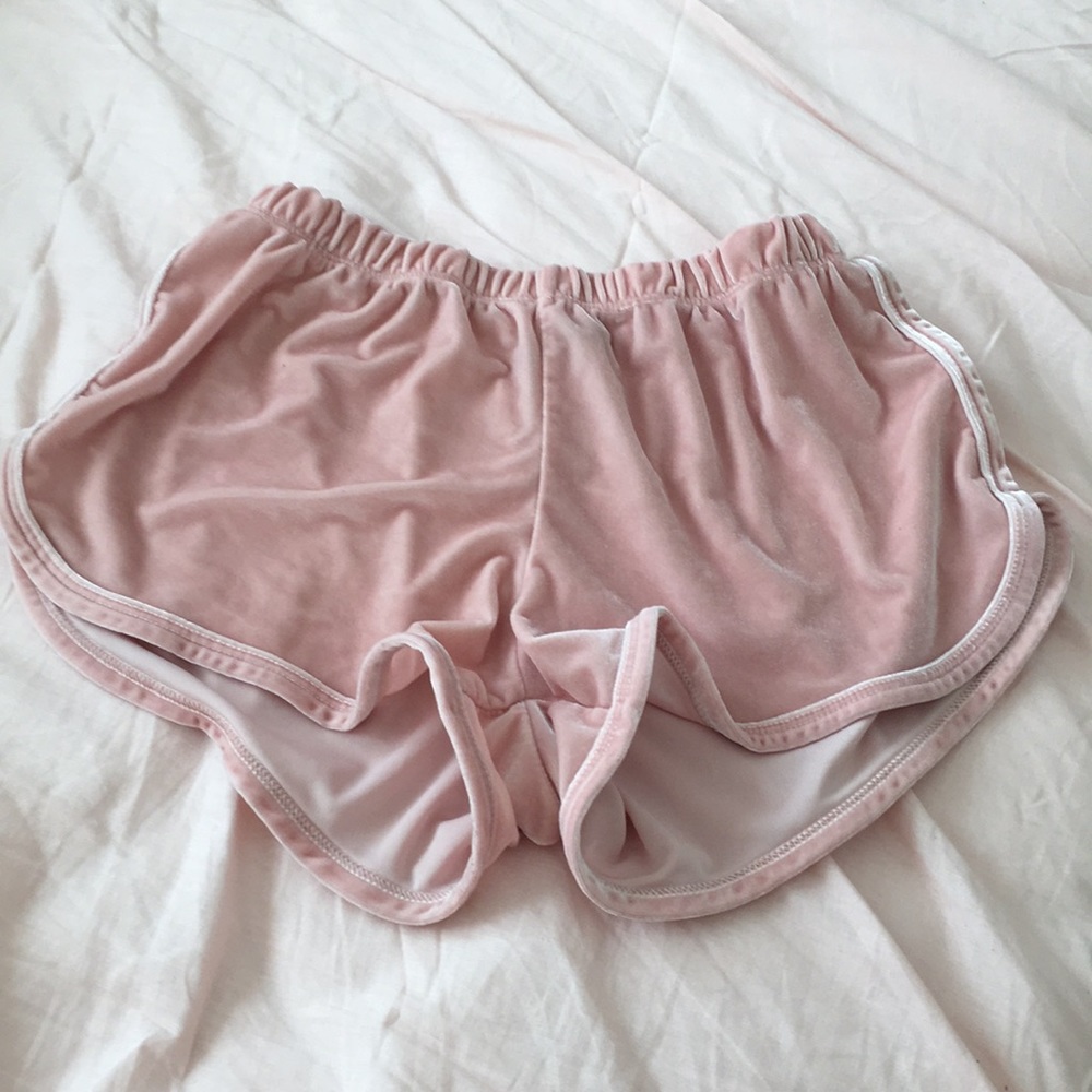 Brandy Melville velvet shorts